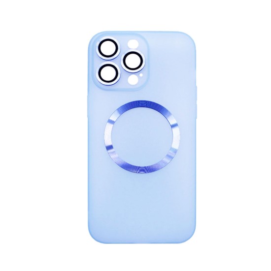 Magnetic Case with Camera Lens for Apple iPhone 14 Pro Blue Magnetic Case with Camera Lens for Apple iPhone 14 Pro Blue
